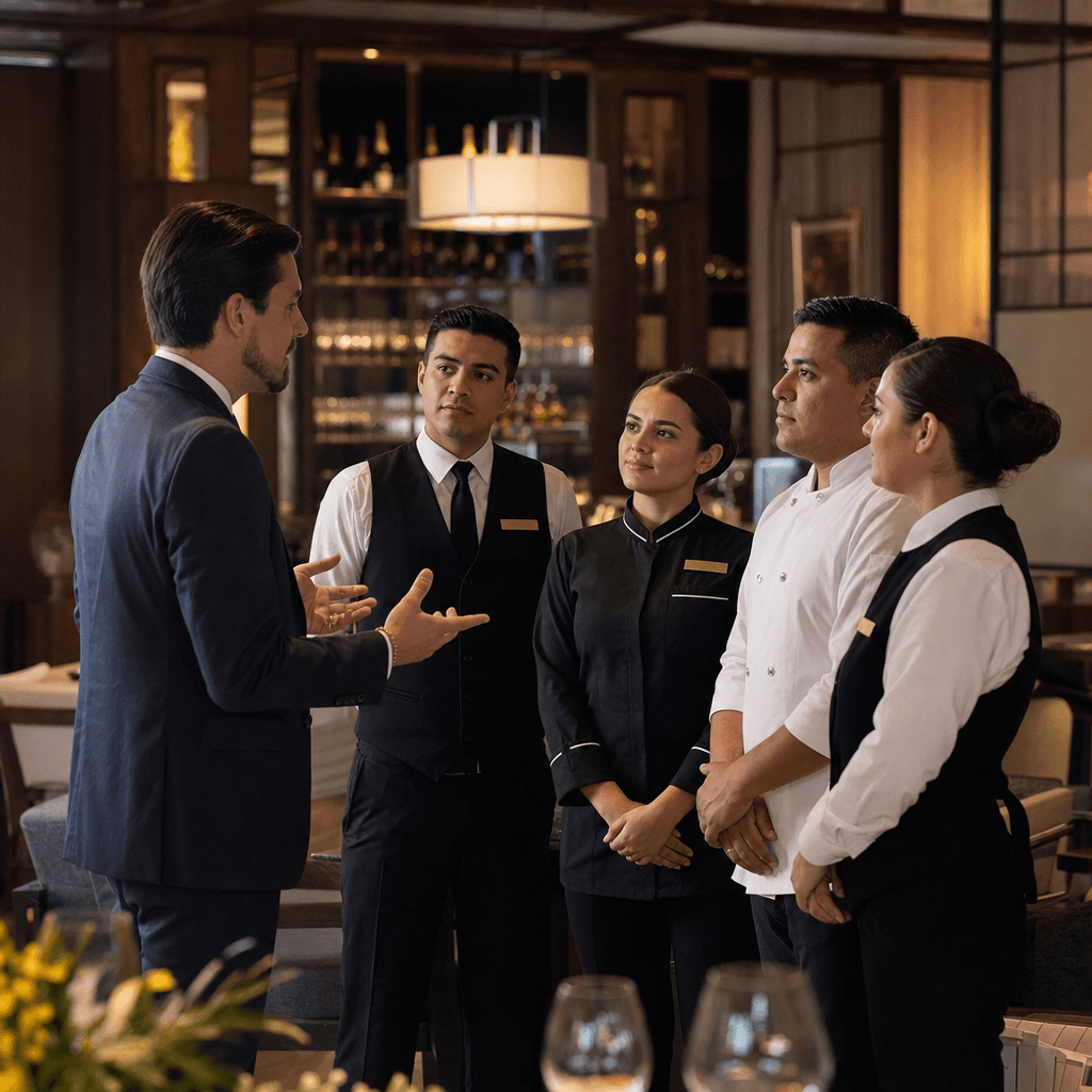 Consulting for restaurant supervisors and middle managers, including professional training
